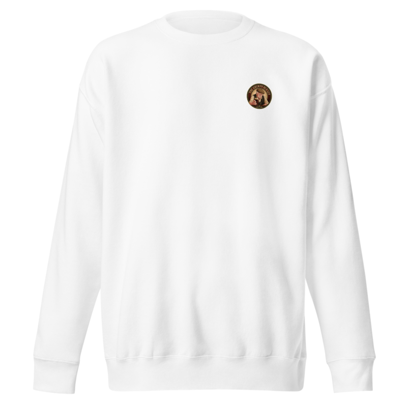 GOG Crew Sweatshirt — Left Chest + Back “Mine's a pint”