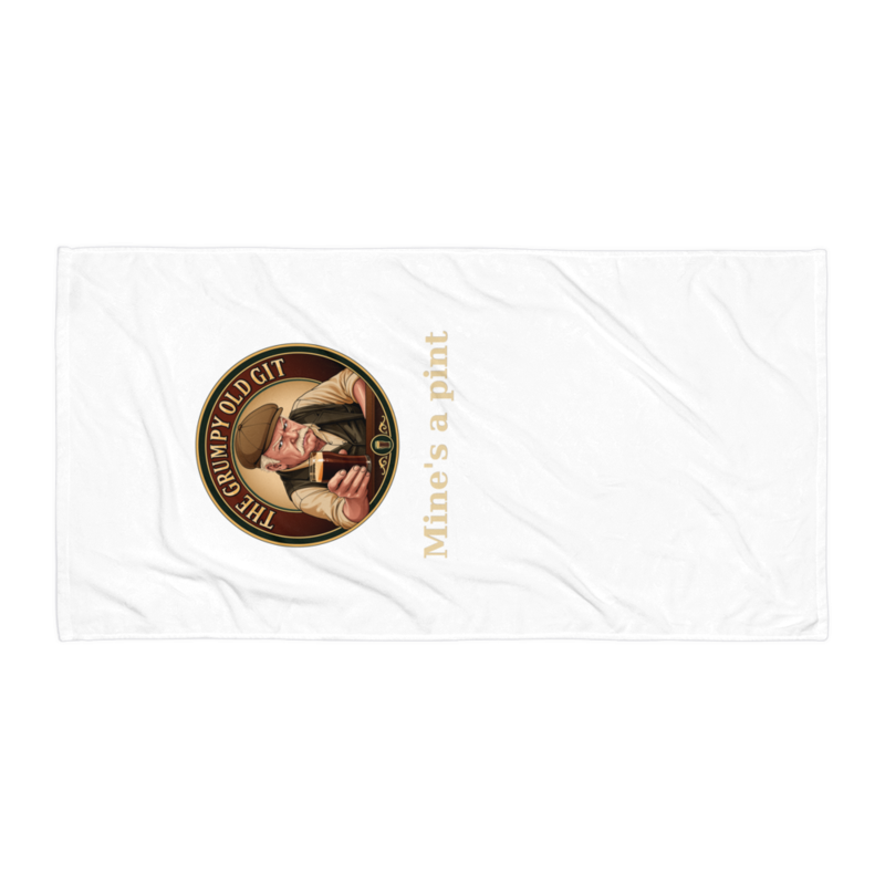 GOG Beach Towel — Logo + Mine's a pint