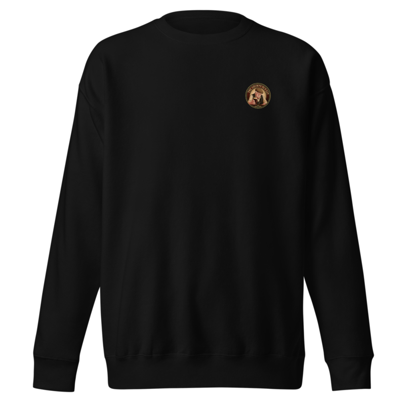 GOG Crew Sweatshirt — Left Chest + Back “Mine's a pint”
