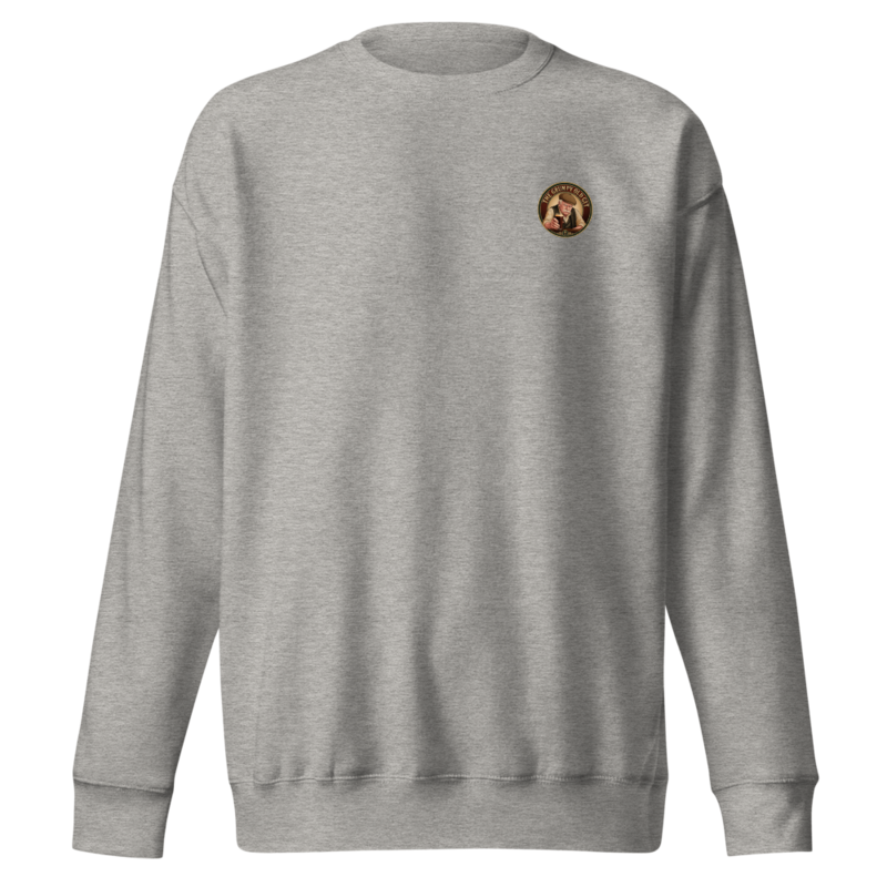 GOG Crew Sweatshirt — Left Chest + Back “Mine's a pint”