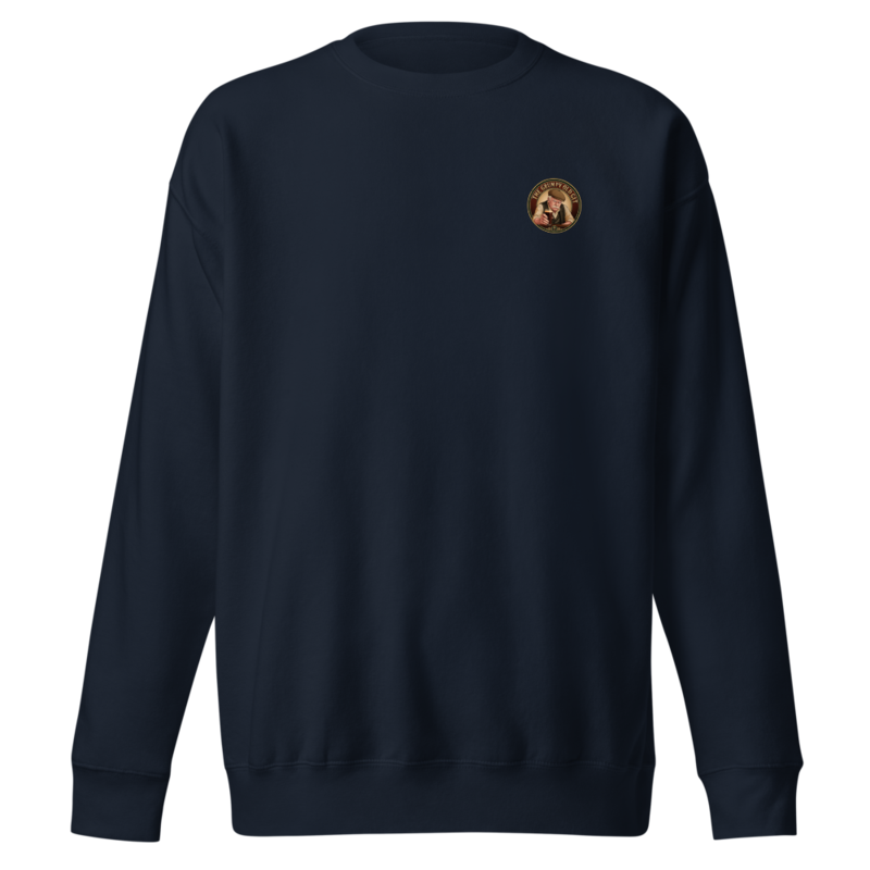 GOG Crew Sweatshirt — Left Chest + Back “Mine's a pint”